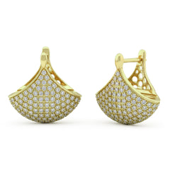 SPECIAL! .78ct G SI 14kt Yellow Gold Modern Diamond Earrings
