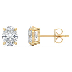 SPECIAL! .61ct G SI 14kt Yellow Gold Diamond Solitaire Stud Earrings