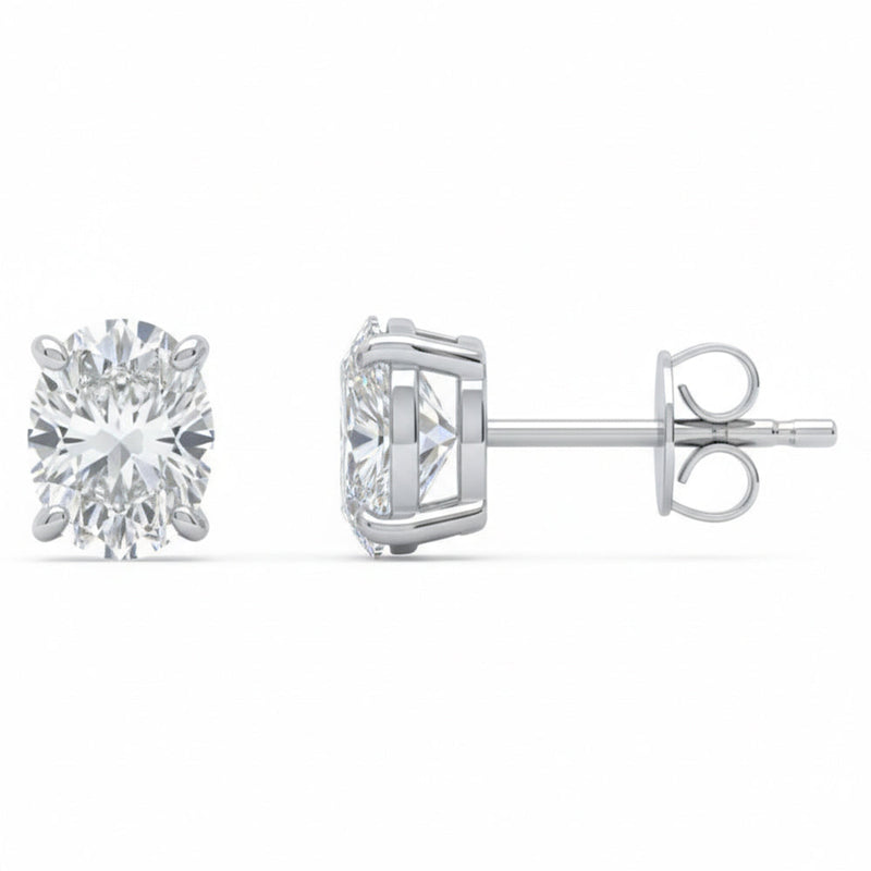SPECIAL! .62ct G SI 14kt White Gold Diamond Solitaire Stud Earrings