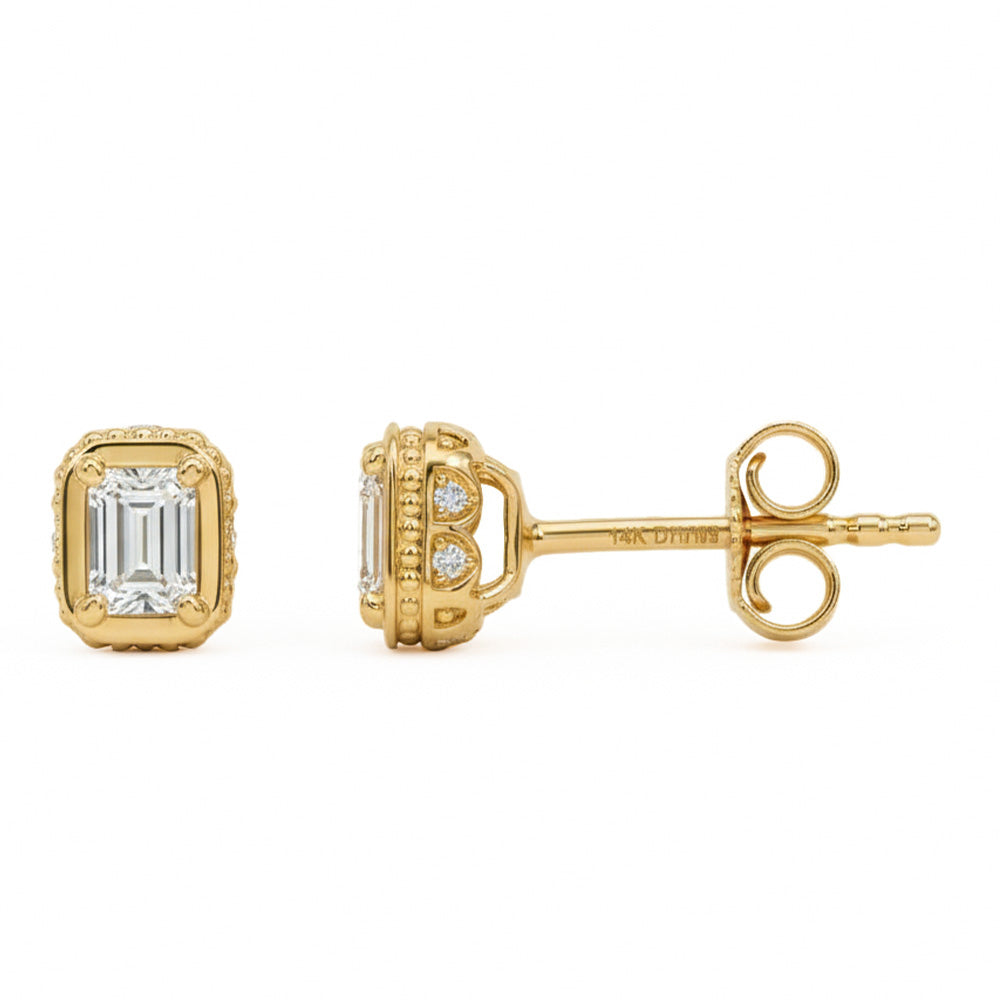 .50ct G SI 14kt Yellow Gold Diamond Stud Earrings
