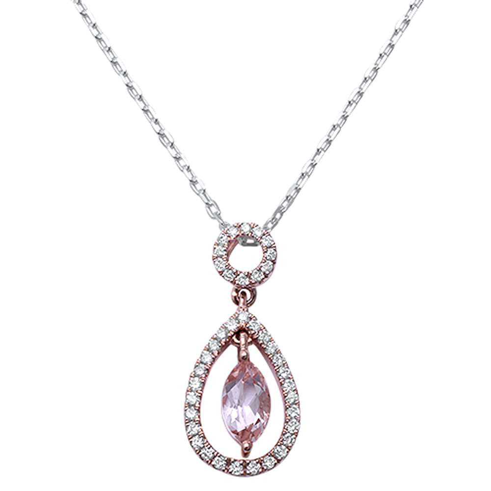 GEMSTONE CLOSEOUT!   .17cts 14k Rose Gold F SI Round Diamond Pendant NO CHAIN