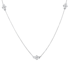 DIAMOND CLOSEOUT! .15ct 14kt White Gold Diamond Pendant 18" Necklace