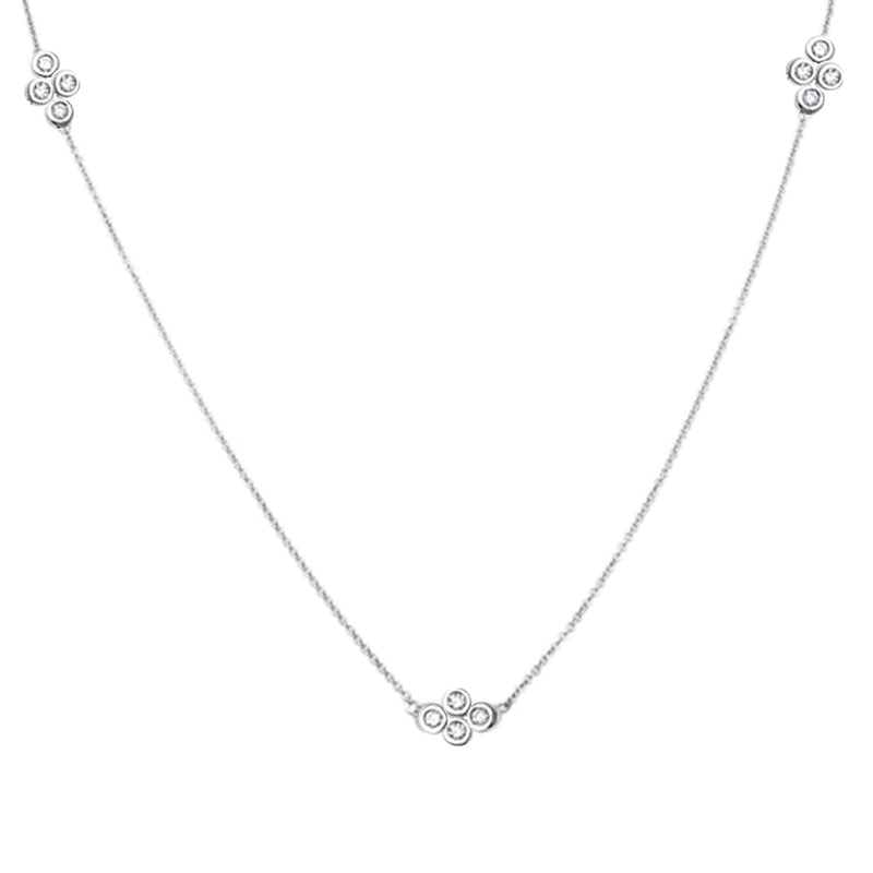 DIAMOND CLOSEOUT! .15ct 14kt White Gold Diamond Pendant 18" Necklace