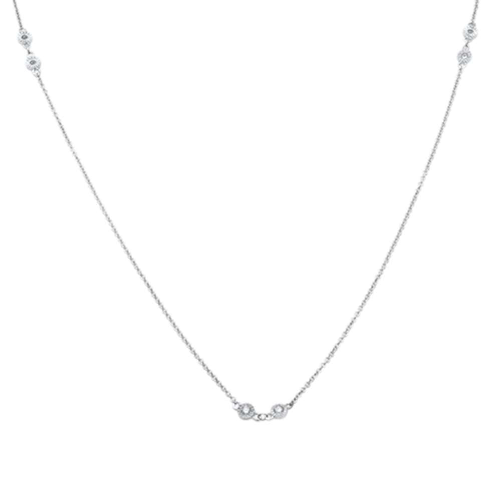 DIAMOND CLOSEOUT! .25ct 14kt White Gold Diamond Pendant 18" Necklace