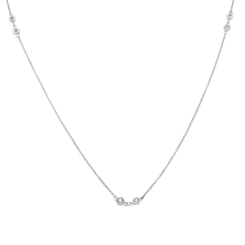 DIAMOND CLOSEOUT! .25ct 14kt White Gold Diamond Pendant 18" Necklace