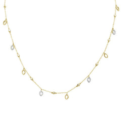 DIAMOND CLOSEOUT!  .57ct G SI 14k Yellow Gold Diamond Designer Pendant Necklace 16" Long+(1"ext)