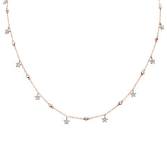 DIAMOND CLOSEOUT!  .60ct G SI 14k Rose Gold Diamond Designer Pendant Necklace 16" Long+(1"ext)