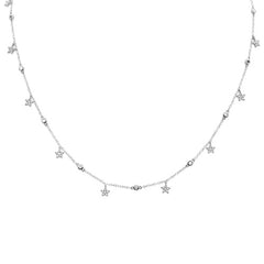 DIAMOND CLOSEOUT!  .61ct G SI 14k White Gold Diamond Designer Pendant Necklace 16" Long+(1"ext)