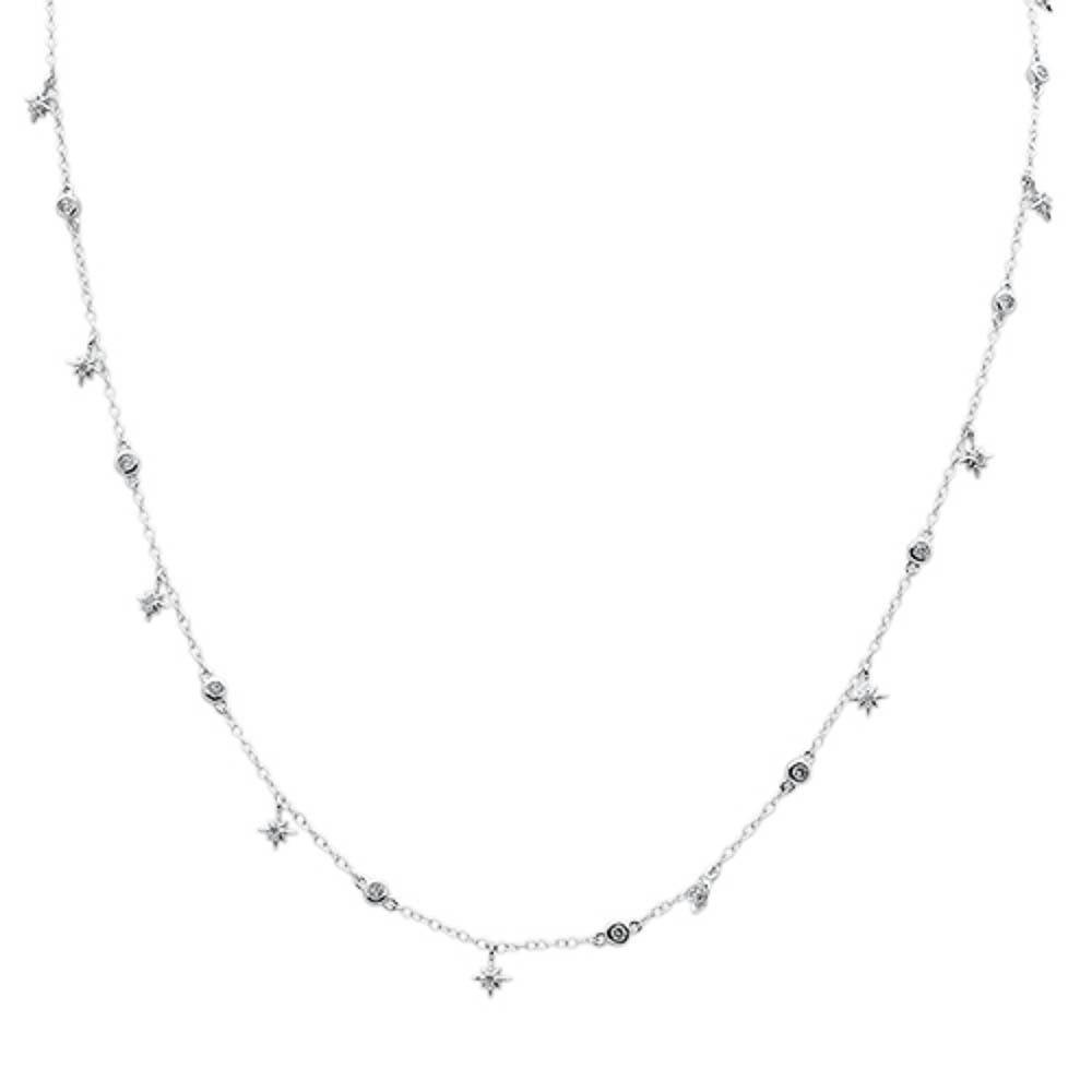 DIAMOND CLOSEOUT! .39ct G SI 14k White Gold Diamond Pendant Necklace 16" Long+(1"ext)