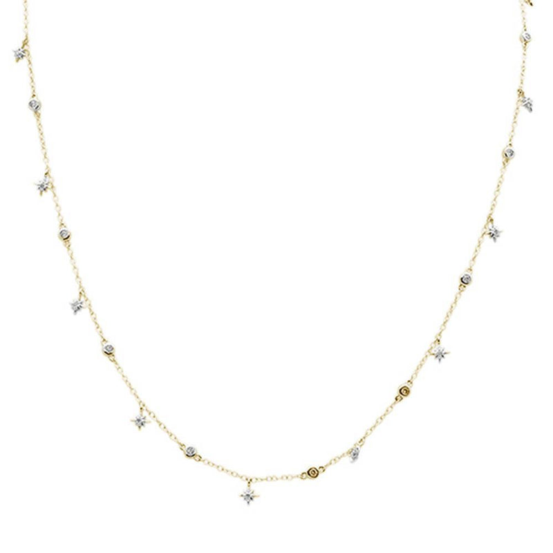 DIAMOND CLOSEOUT! .38ct G SI 14k Yellow Gold Diamond Designer Pendant Necklace 16" Long+(1"ext)