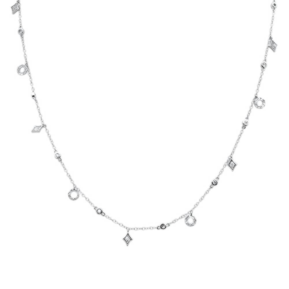 DIAMOND CLOSEOUT!  .62ct G SI 14k White Gold Diamond Pendant Necklace 16" Long+(1"ext)