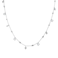 DIAMOND CLOSEOUT!  .62ct G SI 14k White Gold Diamond Pendant Necklace 16" Long+(1"ext)