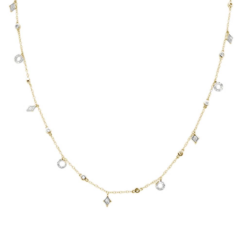 DIAMOND CLOSEOUT!  .66ct G SI 14k Yellow Gold Diamond Pendant Necklace 16" Long+(1"ext)