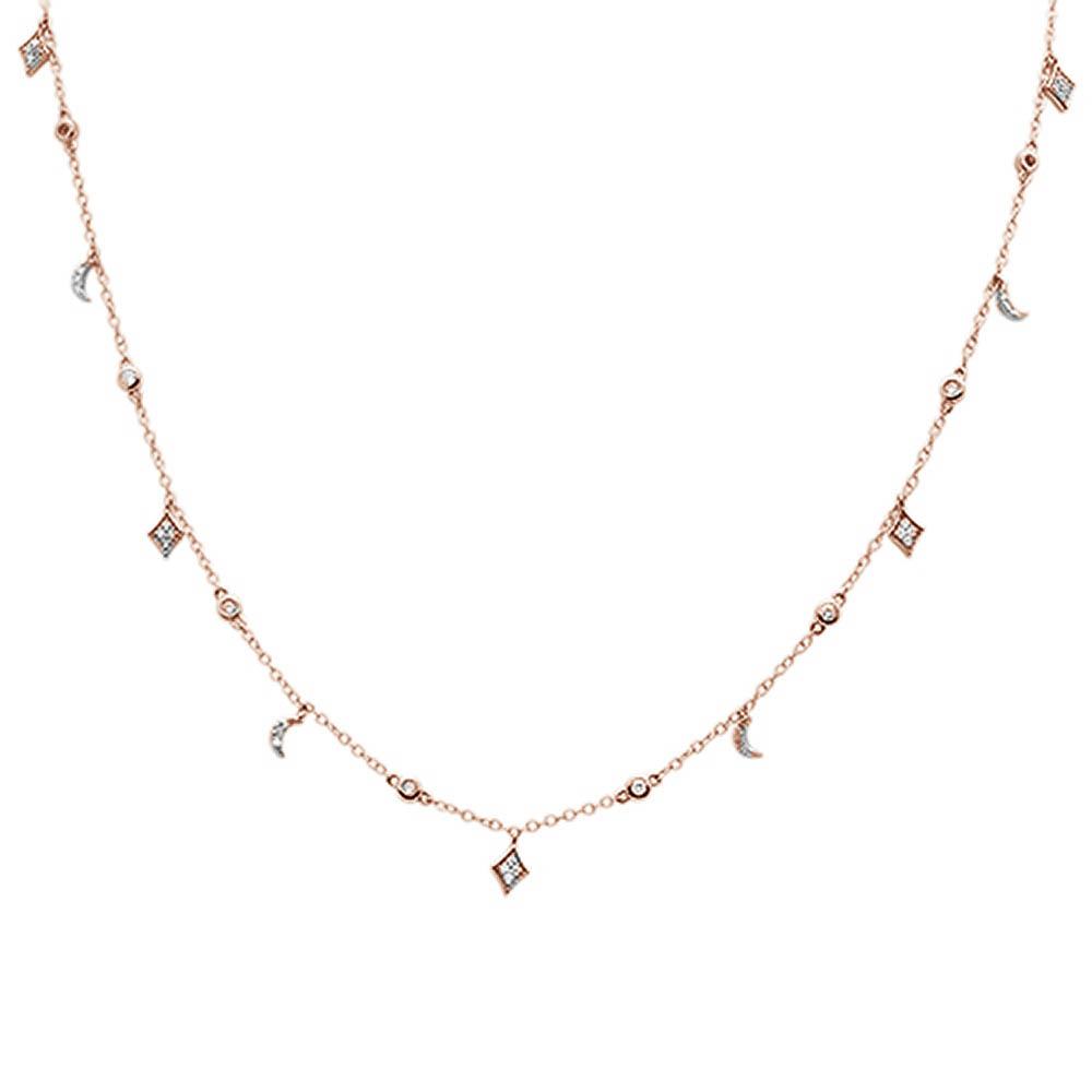 DIAMOND CLOSEOUT! .52ct G SI 14k Rose Gold Diamond Pendant Necklace 16" Long+(1"ext)