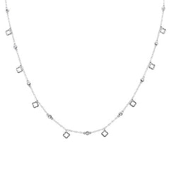 DIAMOND CLOSEOUT! .27ct G SI 14k White Gold Diamond Pendant Necklace 16" Long+(1"ext)