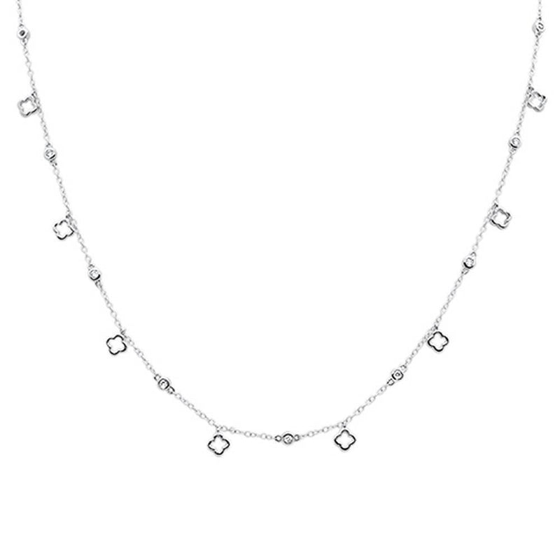 DIAMOND CLOSEOUT! .27ct G SI 14k White Gold Diamond Pendant Necklace 16" Long+(1"ext)
