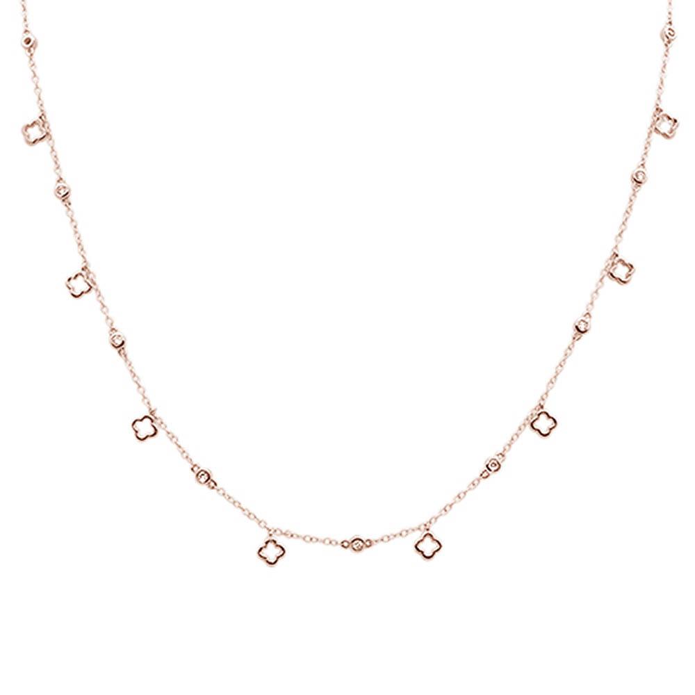 DIAMOND CLOSEOUT!  .25ct G SI 14k Rose Gold Diamond Pendant Necklace 16" Long+(1"ext)