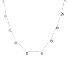 DIAMOND CLOSEOUT! .24ct G SI 14k White Gold Diamond Pendant Necklace 18" Long