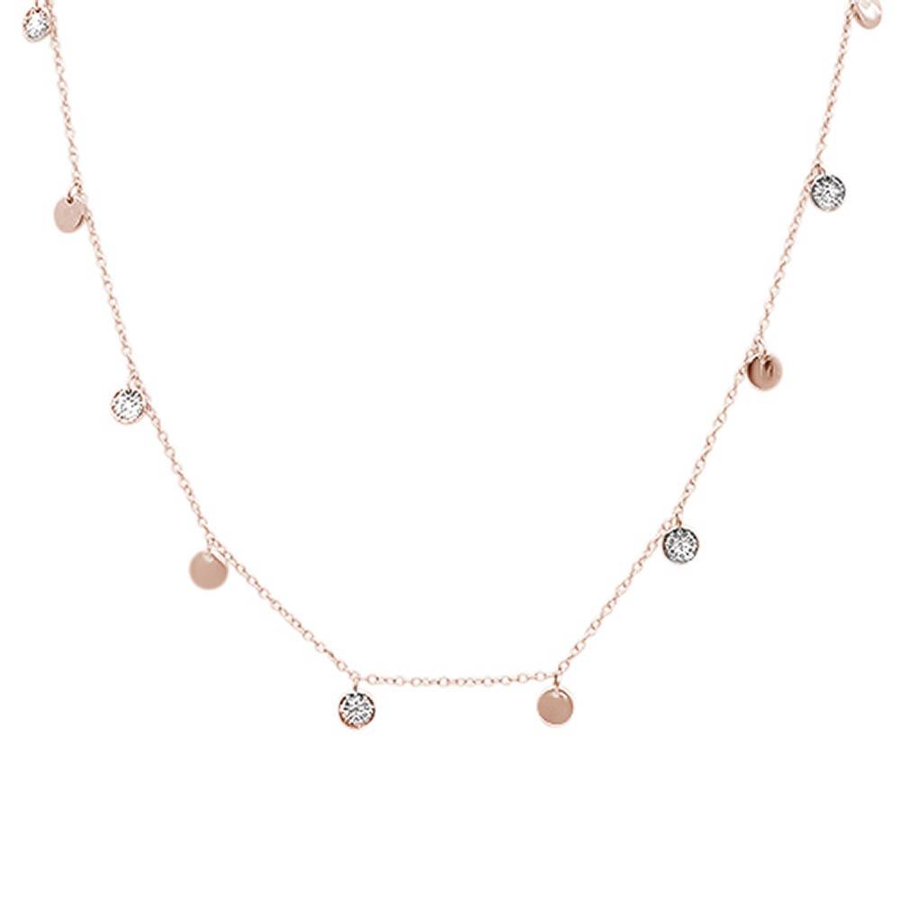 DIAMOND CLOSEOUT! .27ct G SI 14k Rose Gold Diamond Pendant Necklace 18" Long