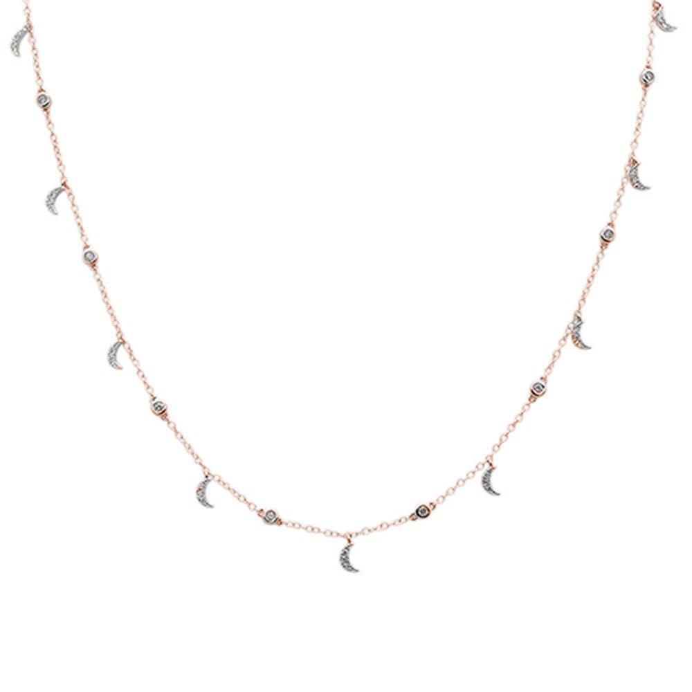 DIAMOND CLOSEOUT! ! .46ct G SI 14k Rose Gold Diamond Pendant Necklace 16" Long+(1"ext)