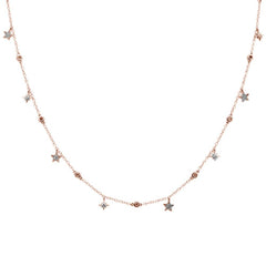 DIAMOND CLOSEOUT!  .52ct G SI 14k Rose Gold Diamond Pendant Necklace 16" Long+(1"ext)