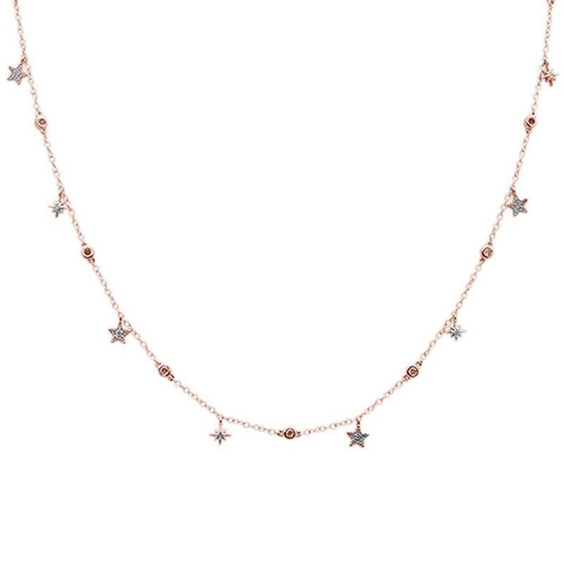 DIAMOND CLOSEOUT!  .52ct G SI 14k Rose Gold Diamond Pendant Necklace 16" Long+(1"ext)
