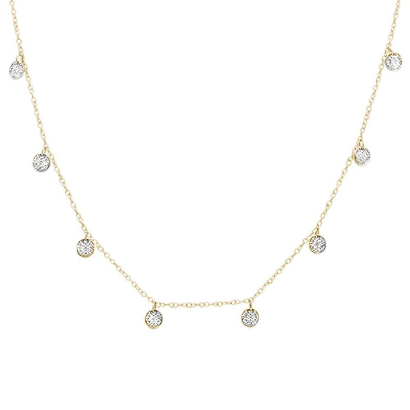 DIAMOND CLOSEOUT! .44ct G SI 14k Yellow Gold Diamond Pendant Necklace 17" Long