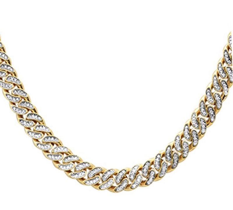 SPECIAL! 4mm 1.56ct G SI 14k Yellow Gold Diamond Round Cuban Necklace 16"