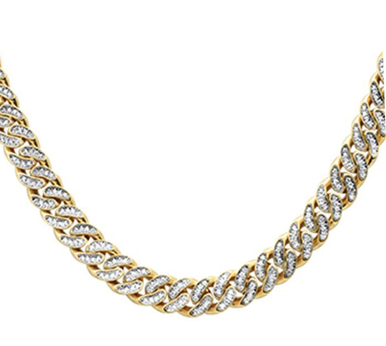 SPECIAL! 7mm 4.28ct G SI 14k Yellow Gold Diamond Round Cuban Necklace 22"