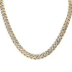 SPECIAL!4mm 2.26ct G SI1 14k Yellow Gold Diamond Round Cuban Necklace 22"