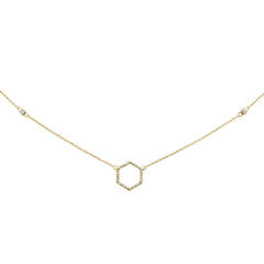 DIAMOND CLOSEOUT! .13ct 14KT Yellow Gold Diamond Geometric Shape Circle Pendant Necklace 18"