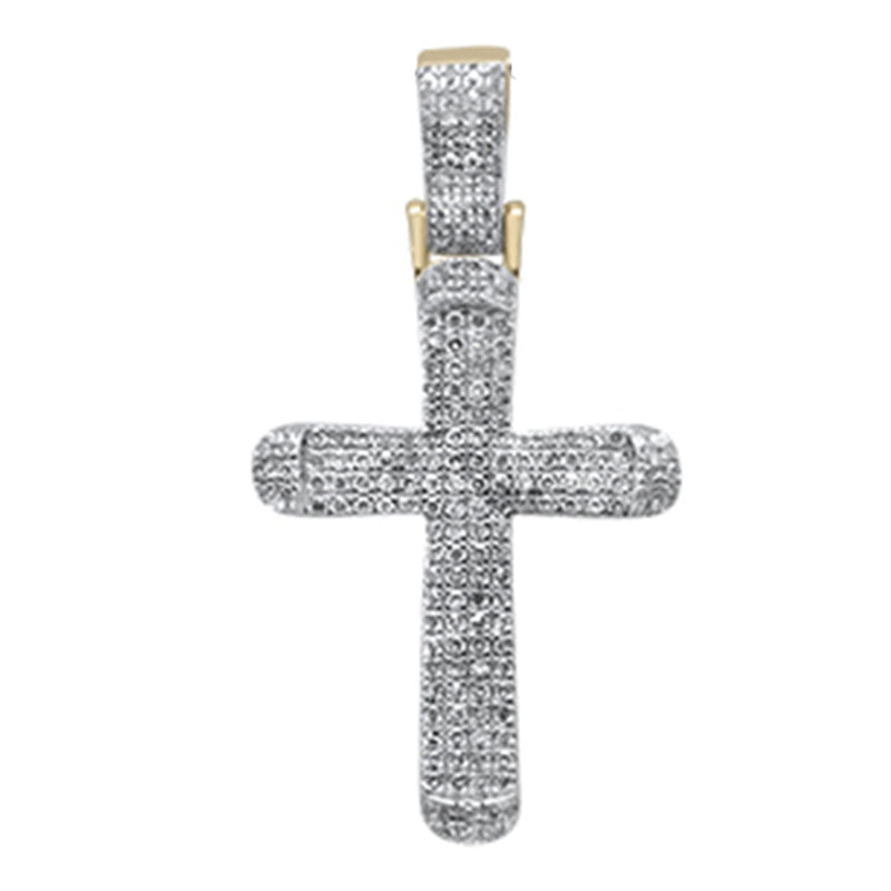 DIAMOND CLOSEOUT!  .46ct G SI 10K Yellow Gold Diamond Hip Hop Charm Pendant