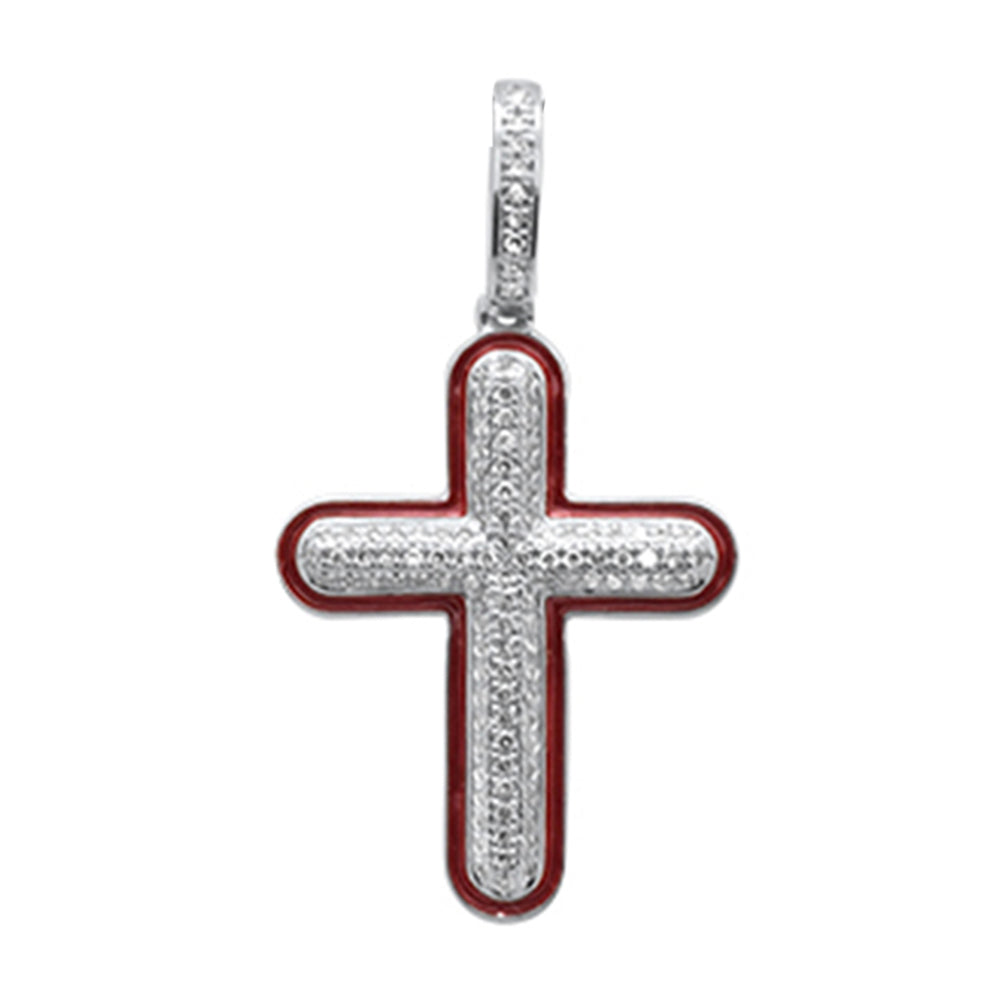 DIAMOND CLOSEOUT!  .26ct G SI 10K White Gold Diamond Hip Hop Charm Pendant