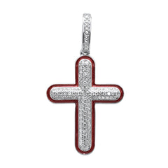 DIAMOND CLOSEOUT!  .26ct G SI 10K White Gold Diamond Hip Hop Charm Pendant