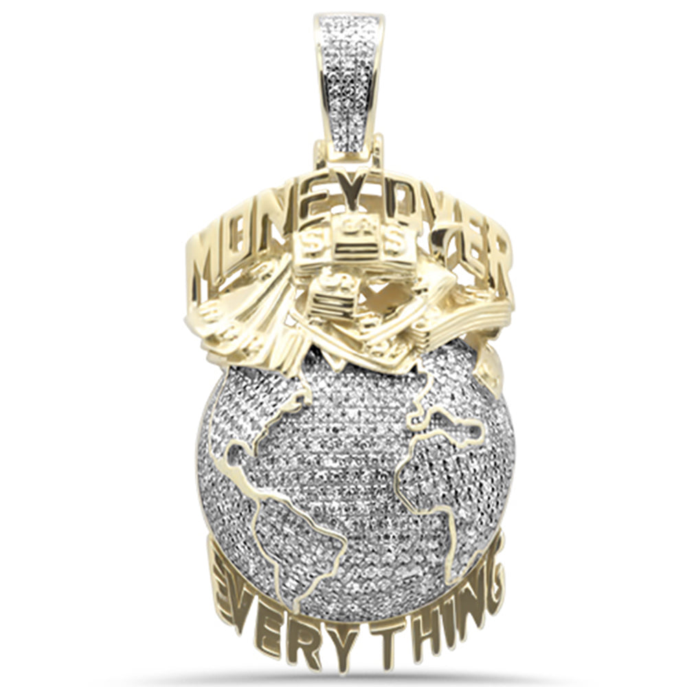 DIAMOND CLOSEOUT!  .90ct G SI 10K Yellow Gold Diamond Hip Hop Pendant