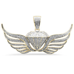 DIAMOND CLOSEOUT!  1.34ct G SI 10K Yellow Gold Diamond Hip Hop Pendant