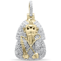 DIAMOND CLOSEOUT!  .40ct G SI 10K Yellow Gold Diamond Hip hop Pendant