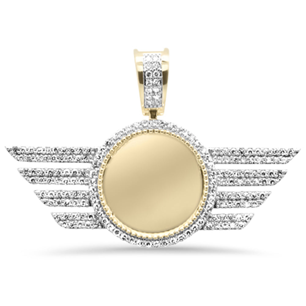 DIAMOND CLOSEOUT! 1.14ct F SI 10K Yellow Gold Diamond Hip Hop Iced Out Memory Pendant