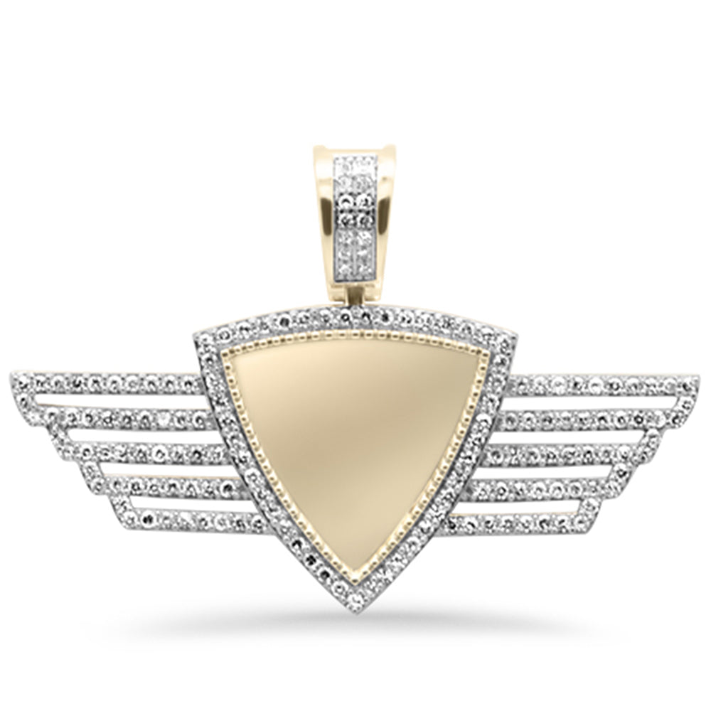 DIAMOND CLOSEOUT!  1.17ct F SI 10K Yellow Gold Diamond Dimond Hip Hop Iced Out Memory Pendant