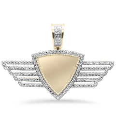 DIAMOND CLOSEOUT!  1.17ct F SI 10K Yellow Gold Diamond Dimond Hip Hop Iced Out Memory Pendant