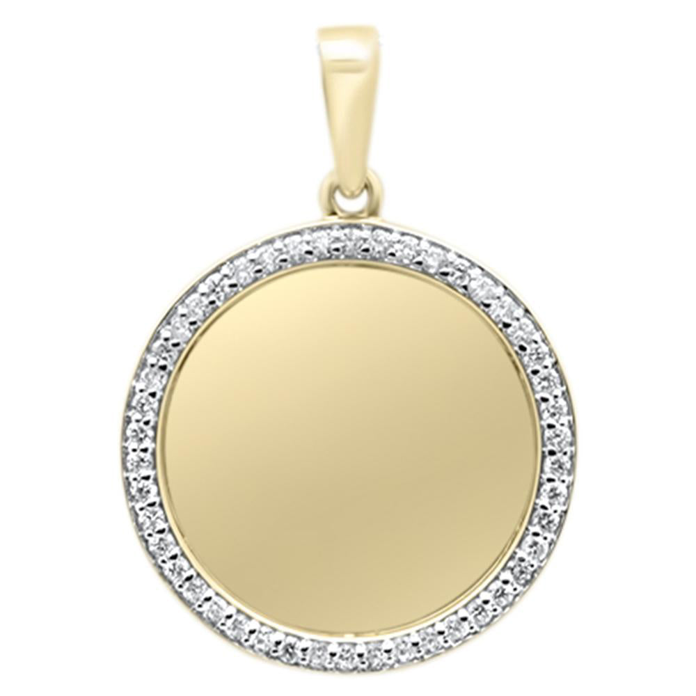 DIAMOND CLOSEOUT!  .63ct G SI 10K Yellow Gold Diamond Iced Out Memory Charm Pendant