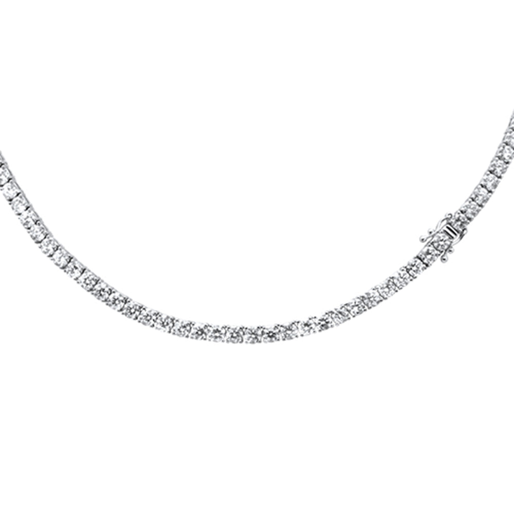 SPECIAL!11.66ct G SI 14K White Gold Diamond Tennis Necklace 22"
