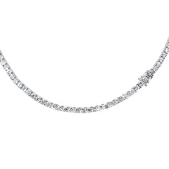 SPECIAL!11.66ct G SI 14K White Gold Diamond Tennis Necklace 22"