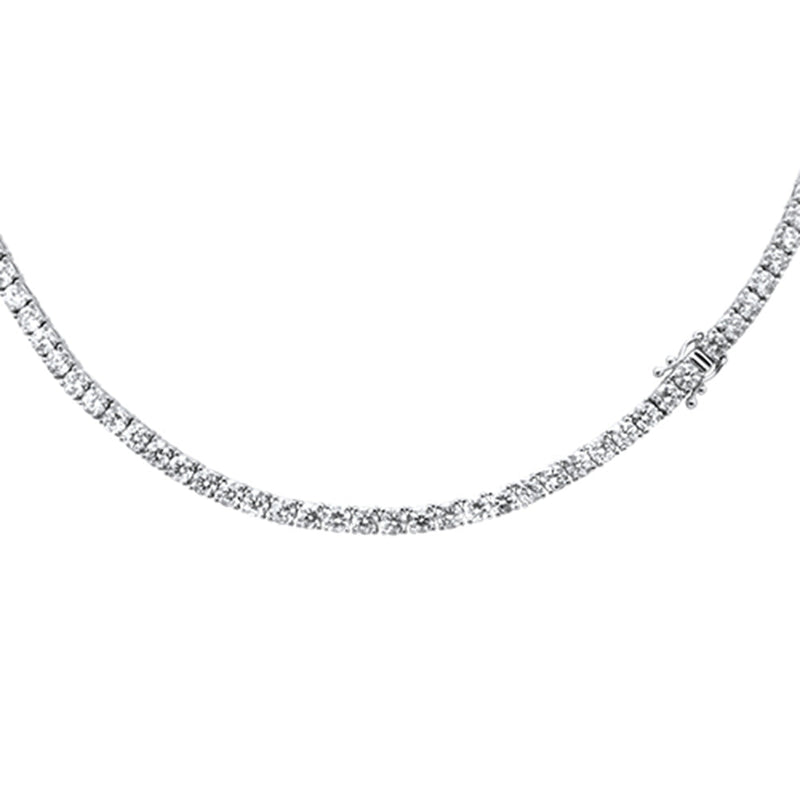 SPECIAL!11.66ct G SI 14K White Gold Diamond Tennis Necklace 22"