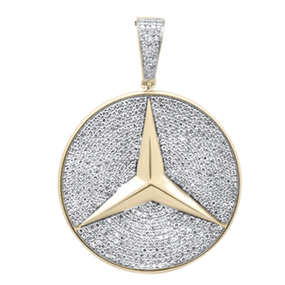 DIAMOND  CLOSEOUT!  .96ct G SI 10K Yellow Gold Diamond Pendant