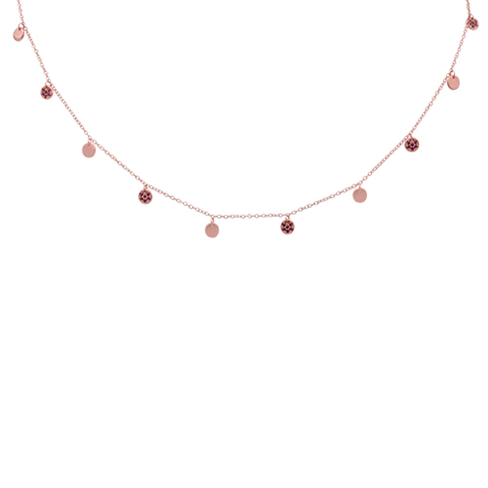 GEMSTONE CLOSEOUT!  .28ct G SI 14K Rose Gold Natural Ruby Pendant Necklace