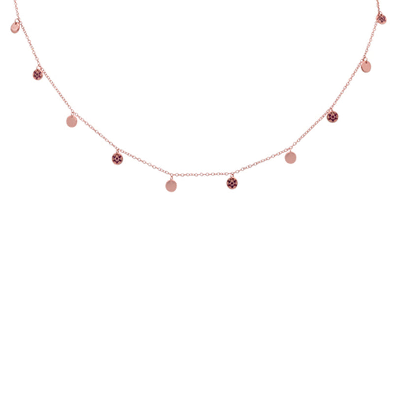 GEMSTONE CLOSEOUT!  .28ct G SI 14K Rose Gold Natural Ruby Pendant Necklace