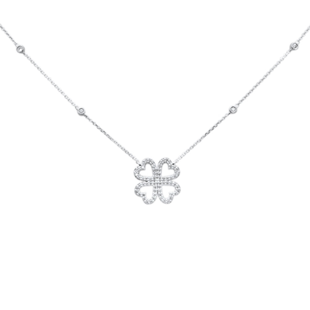 DIAMOND CLOSEOUT! .34ct G SI 14K White Gold Diamond Heart Pendant Necklace