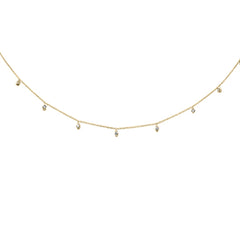 SPECIAL! .34ct G SI 14K Yellow Gold Diamond Dia By the Yard Pendant Necklace