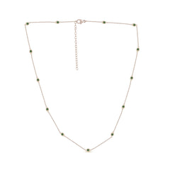 SPECIAL! .44cts G SI 14K Yellow Gold Emerald Gemstone By the Yard Chain Pendant Necklace 16+2"